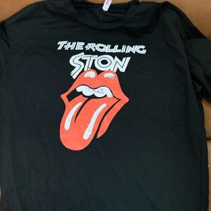 Rolling Stones shirt.